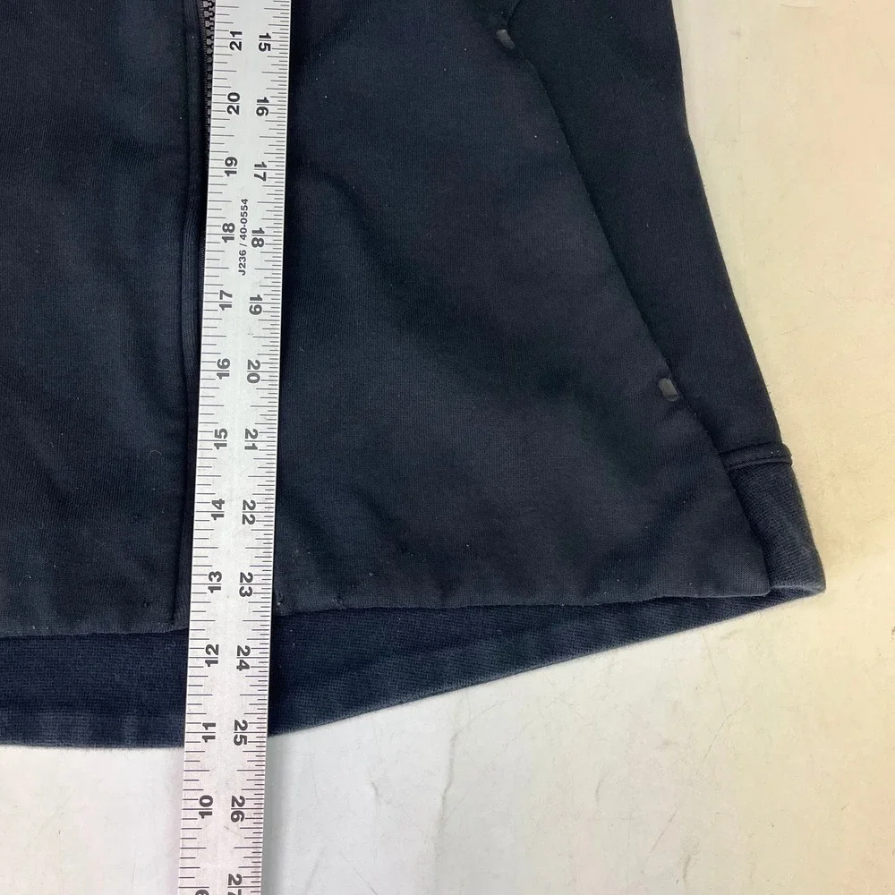 Nike Tech Fleece Full Zip Hoodie Black Women Sporty Scuba Hood Jacket Thumbholes